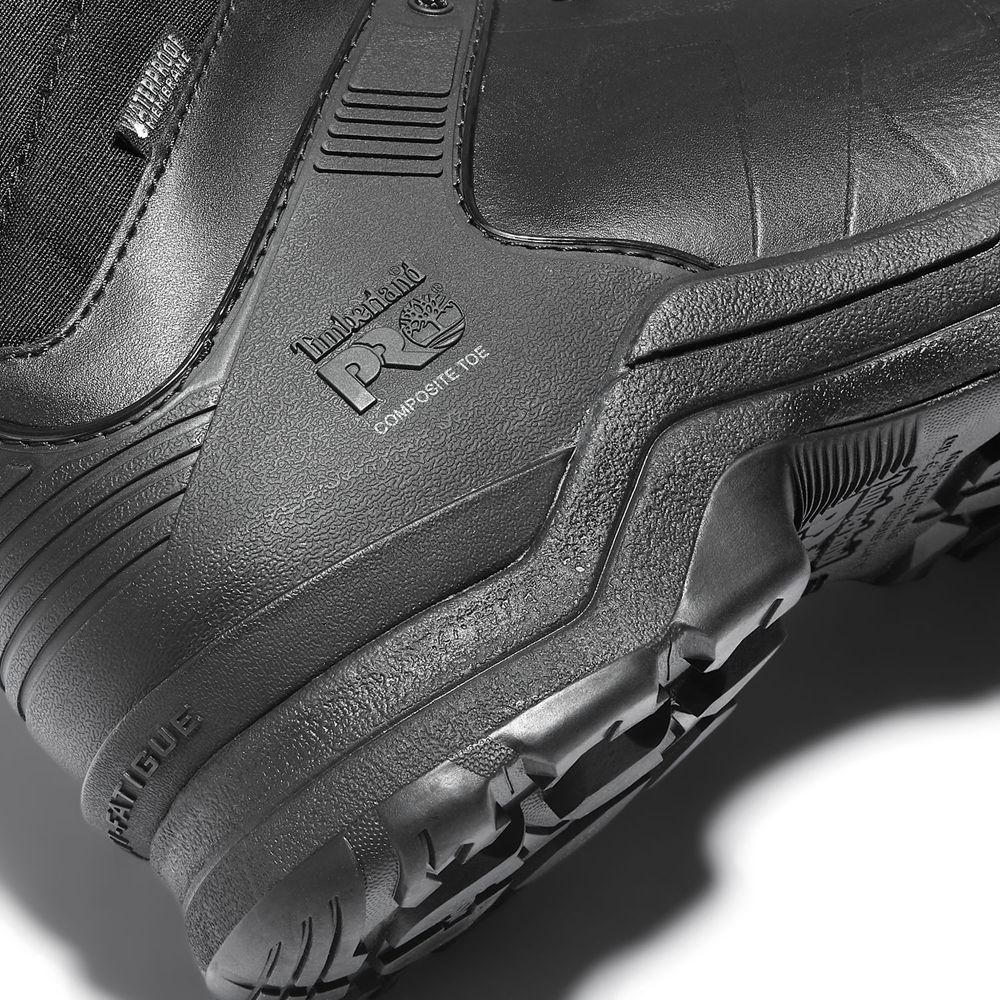Botas de Trabajo Timberland Hombre Pro® Hypercharge 8\" Comp Toe Negras - Chile YOH-360582
